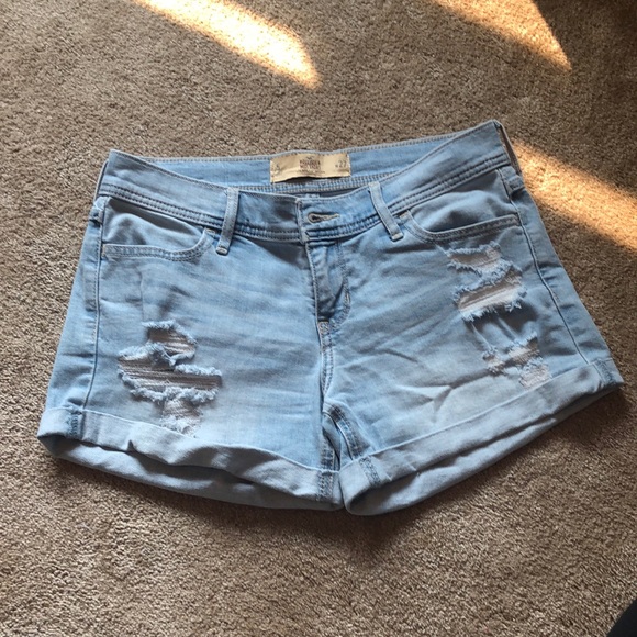 Hollister Pants - Light Wash Jean Shorts
